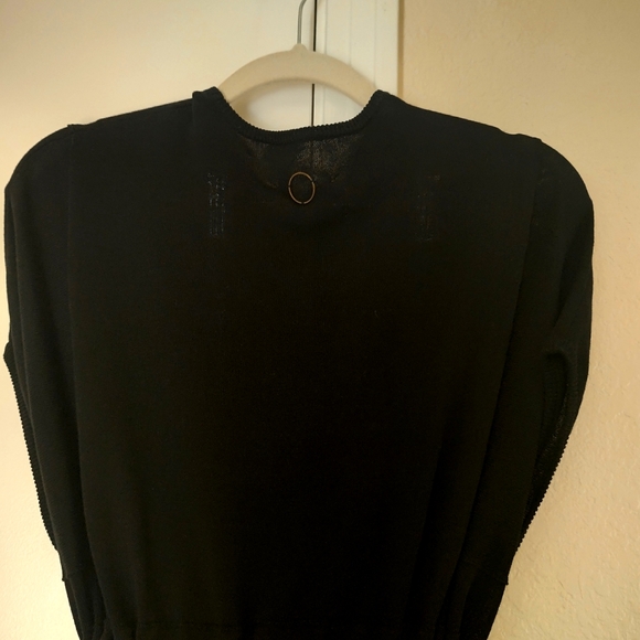 OYUNA - ZAHRAH COTTON DRESS IN BLACK - Picture 6 of 11